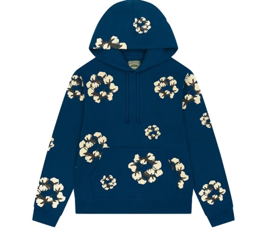 Denim Tears x CPFM Cactus Tears Wreath Hoodie Navy