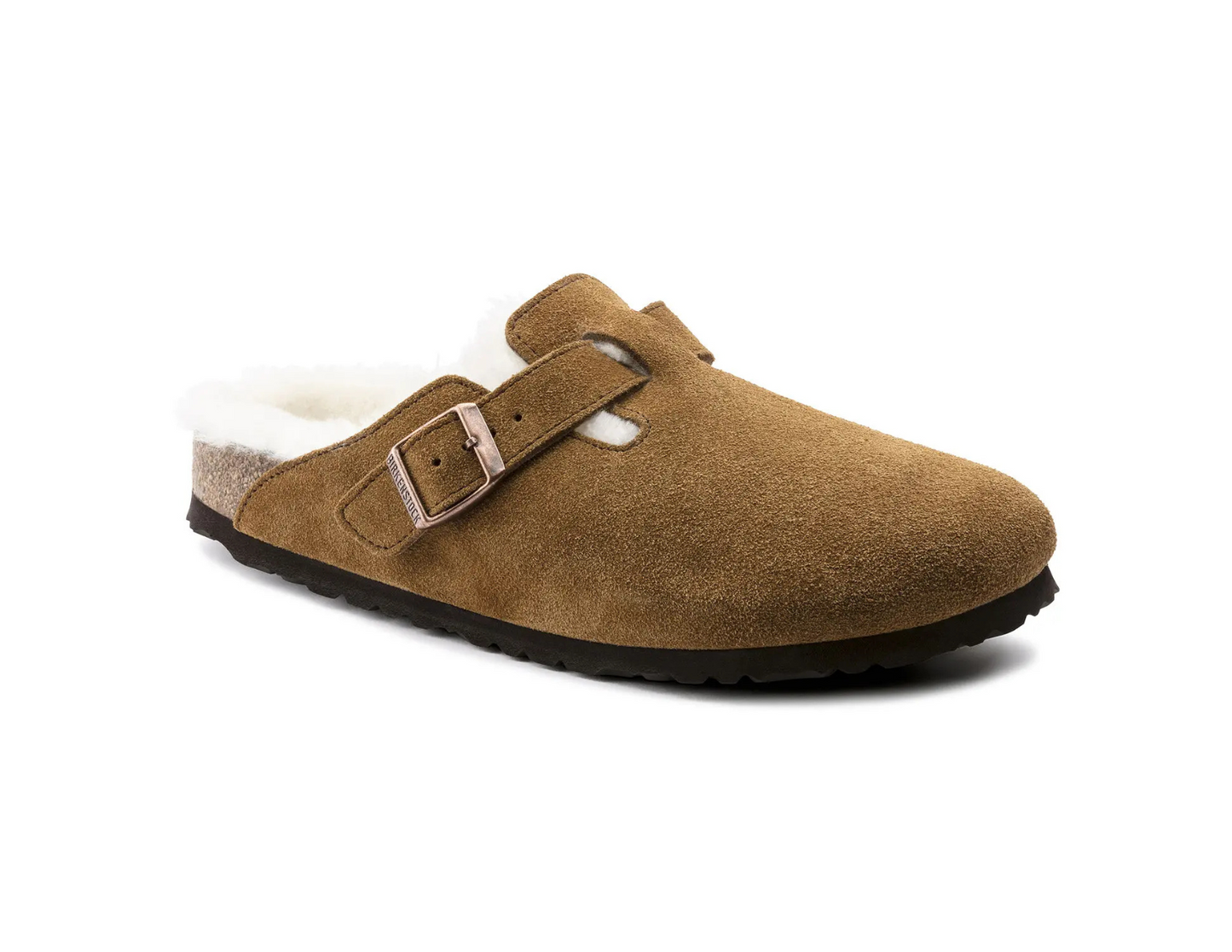 Birkenstock Boston Shearling Suede Mink