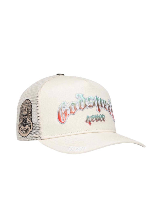 Godspeed trucker hat Gradient Bone