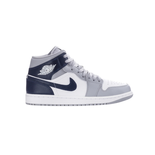 Jordan 1 Mid Wolf Grey Midnight Navy