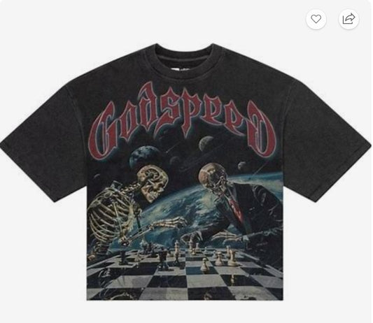 Godspeed Checkmate Thermal T-Shirt Grey Wash