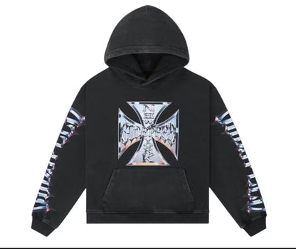 Godspeed Chrome Motto Hoodie Black Wash