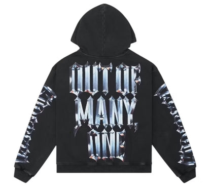 Godspeed Chrome Motto Hoodie Black Wash