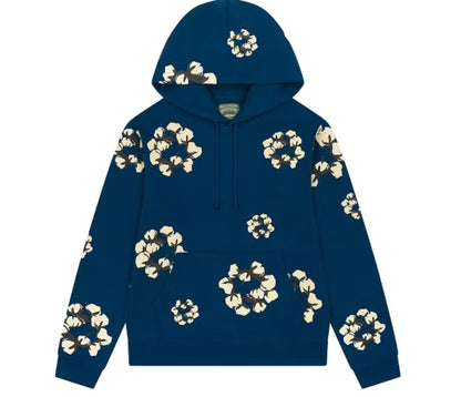 Denim Tears x CPFM Cactus Tears Wreath Hoodie Navy