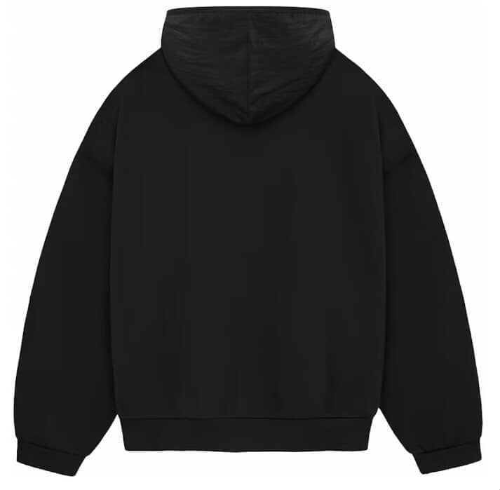 Fear of God Essentials Chest Logo Hoodie Jet Black